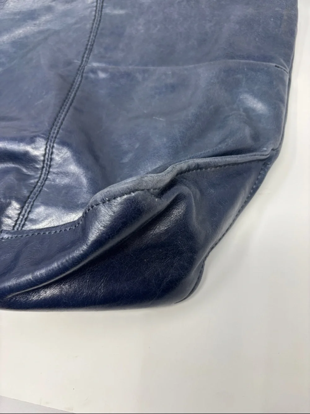 Hobo | Leather Shoulder Bag blue grey